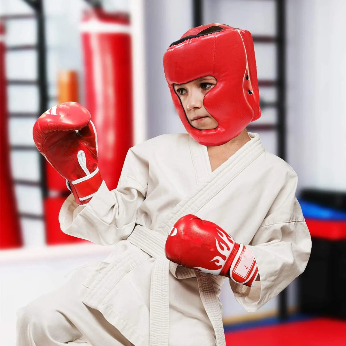 Hoofdbescherming voor vechtsport, kickboks helm met stevig en comfortabel design